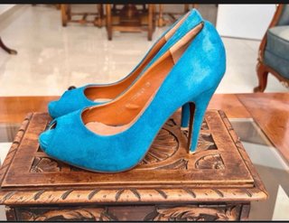 Zapatos tacón Jessy Ross Talla 38 Azul