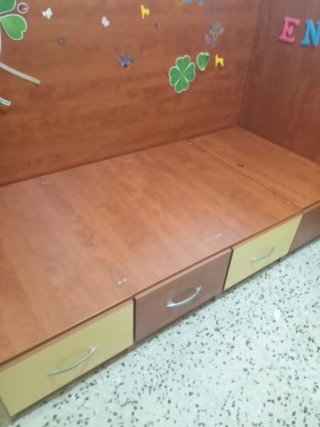 Somier con cajones, sin colchón