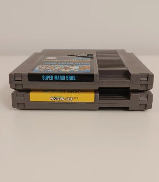 Nintendo NES + juegos World cup y Super Mario Bros