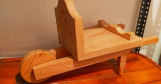 Botellero de madera artesanal