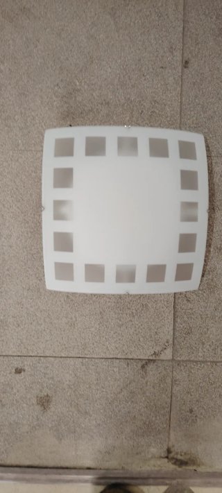Lámpara de techo moderna cristal y metal