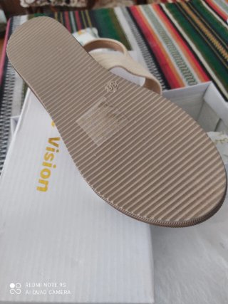 Sandalias loneta beige