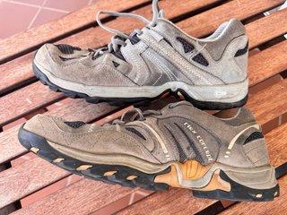 Zapatillas trekking Quechua beige/gris