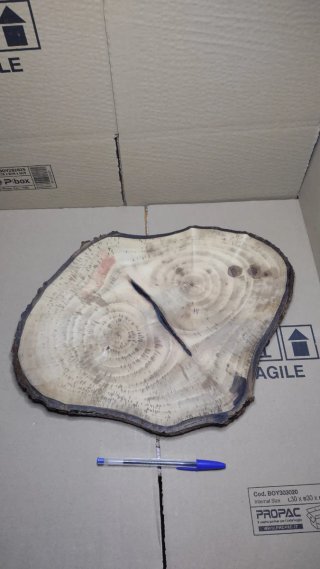 vassoio centrotavola in legno di noce italiano