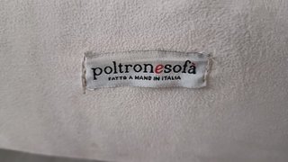 Divano Poltronesofa 3/4 posti grigio/bianco