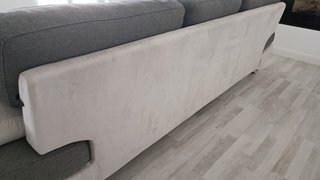 Divano Poltronesofa 3/4 posti grigio/bianco