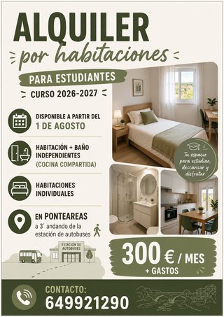 Alquiler de habitación a estudiantes
