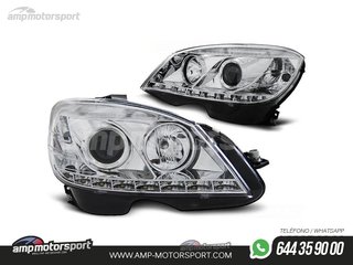 FAROS DELANTEROS LUZ DIURNA LED PARA MERCEDES CLASE C W204