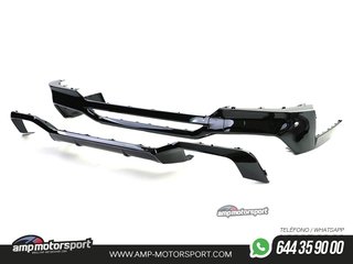 DIFUSOR TRASERO M PERFORMANCE BMW X4 G02 18-21 + COLAS DOBLES NEGRAS