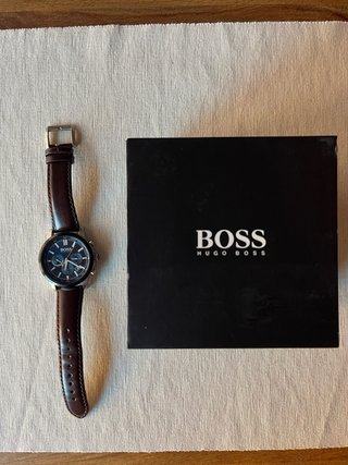 Reloj Hugo Boss Cronógrafo Piel Marrón/Azul
