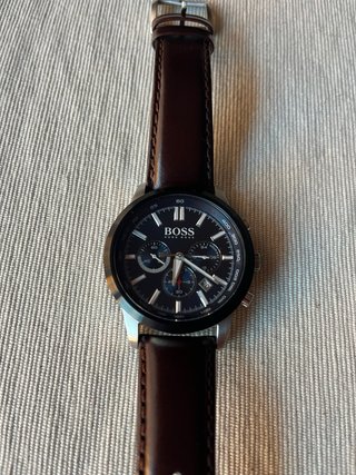 Reloj Hugo Boss Cronógrafo Piel Marrón/Azul