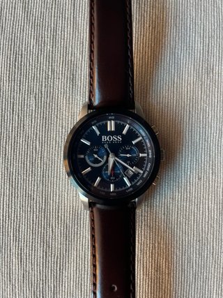 Reloj Hugo Boss Cronógrafo Piel Marrón/Azul