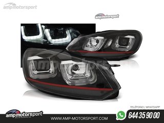 FAROS DELANTEROS LUZ DIURNA U TYPE PARA VOLKSWAGEN GOLF MK6