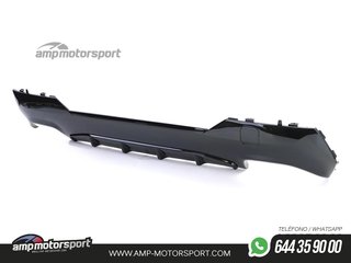 DIFUSOR TRASERO BMW SERIE 4 G22 / G23 2020-- NEGRO BRILLO + COLAS NEGRAS