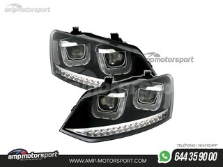 FAROS DELANTEROS LUZ DIURNA U TYPE PARA VOLKSWAGEN POLO 6R