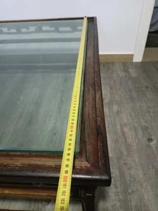 Pack 2 Mesas Madera Maciza Africana Cristal