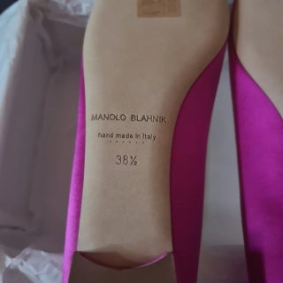 Manolo Blahnik Bailarinas Rosa Cristales Swarovski