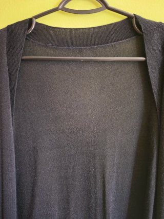 Chaqueta de punto negra
