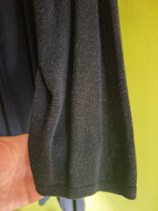 Chaqueta de punto negra