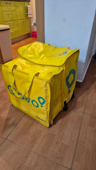 Mochila Glovo Amarilla, mochila de repartidor