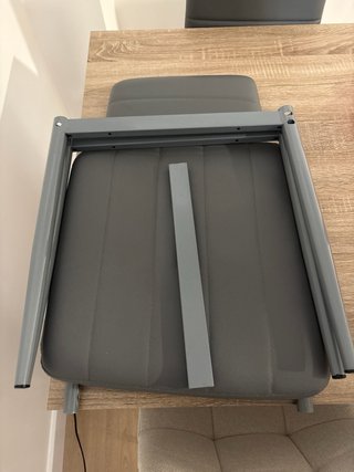 Juego de 4 sillas de comedor grises