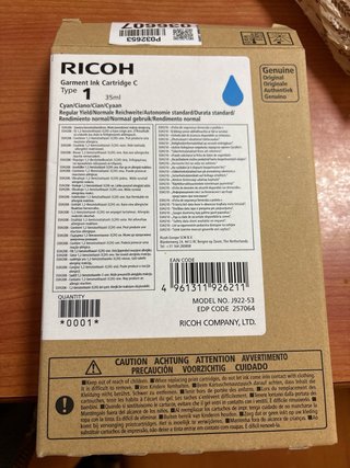 Cartucho Tinta RICOH Type 1 Cyan