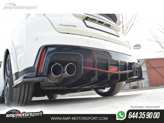 DIFUSOR TRASERO HONDA CIVIC MK9 TYPE R 2015-- LOOK CARBONO