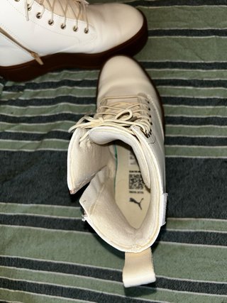 Botas Puma Mujer Blancas Suela Marrón
