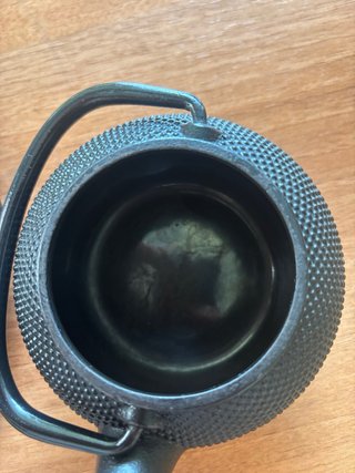 Tetera Hierro Fundido Negra,como nuevo.