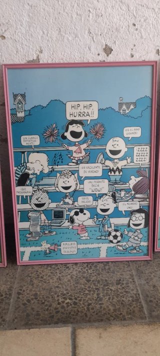 Set 4 Cuadros Snoopy y Amigos
