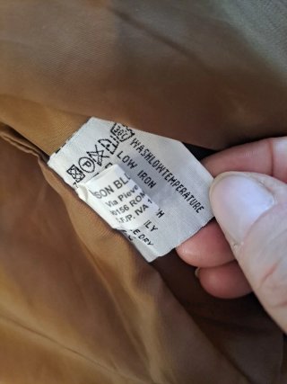 Giubbino ecopelle marrone bomber taglia L