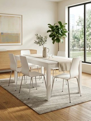 Tavolo da Pranzo IKEA BJURSTA Bianco Fuori Produzione