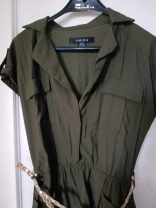 Vestido verde militar AMISU verano