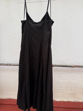 Vestido Mango Negro Largo Talla M