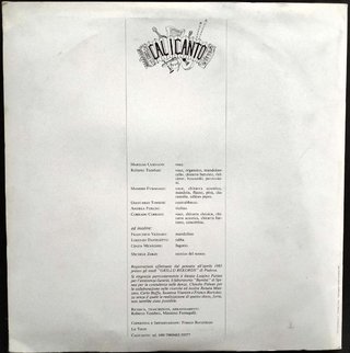 Calicanto - De La De L'acqua LP