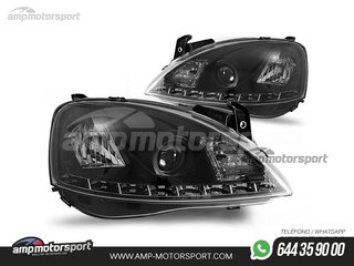 FAROS DELANTEROS LUZ DIURNA LED PARA OPEL CORSA C