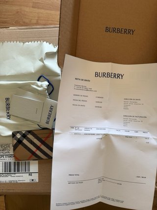 Tarjetera Burberry Beige Multicolor