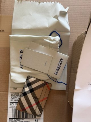 Tarjetera Burberry Beige Multicolor
