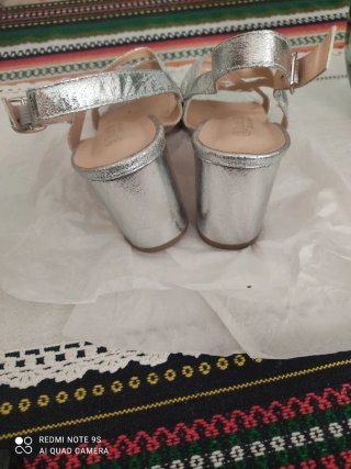 Sandalias de fiesta plateadas