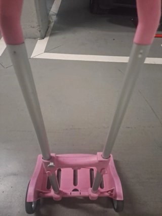 Carro mochila rosa