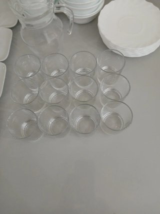Pack Vajilla Porcelana y Cristal