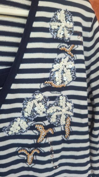 Conjunto Verano Rayas Azul y Blanco