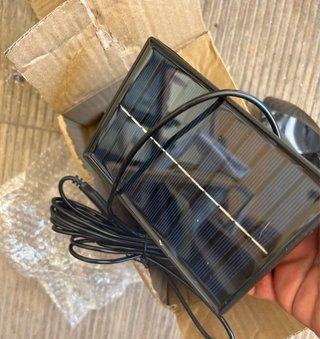 2 Lámparas Solares Colgantes Negras nuevas