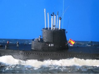 Maqueta submarino Armada Española 1/200