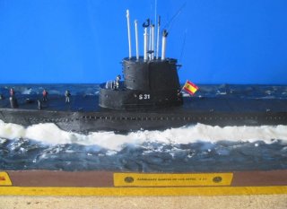 Maqueta submarino Armada Española 1/200