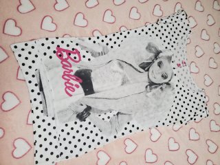 Camiseta "Barbie" marca Blanco Talla S
