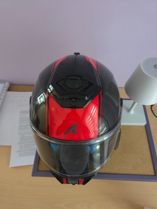 Casco Shark Spartan RS Carbon Red+Cardo Spirit HD