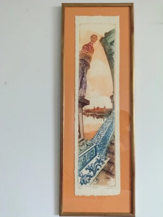 3 Stampe Originali con Cornice Dorata