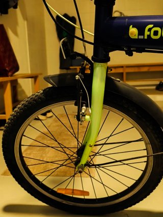 Bicicleta plegable B-Fold Decathlon