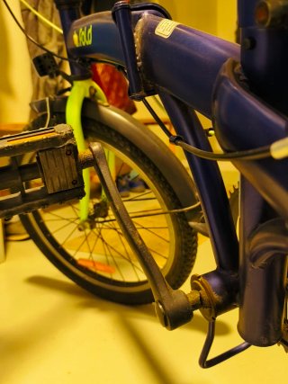 Bicicleta plegable B-Fold Decathlon